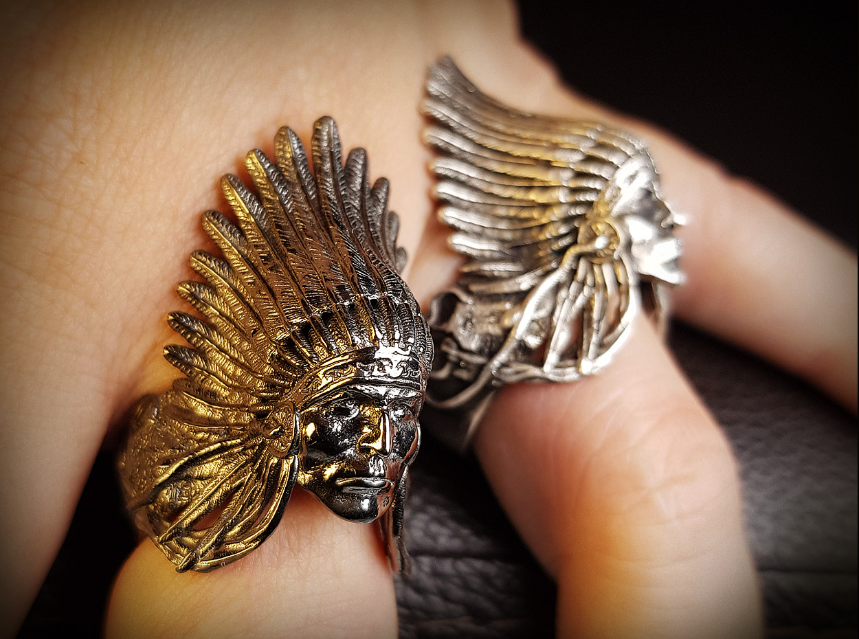 Jewelry - American Red Indian Chief Ring