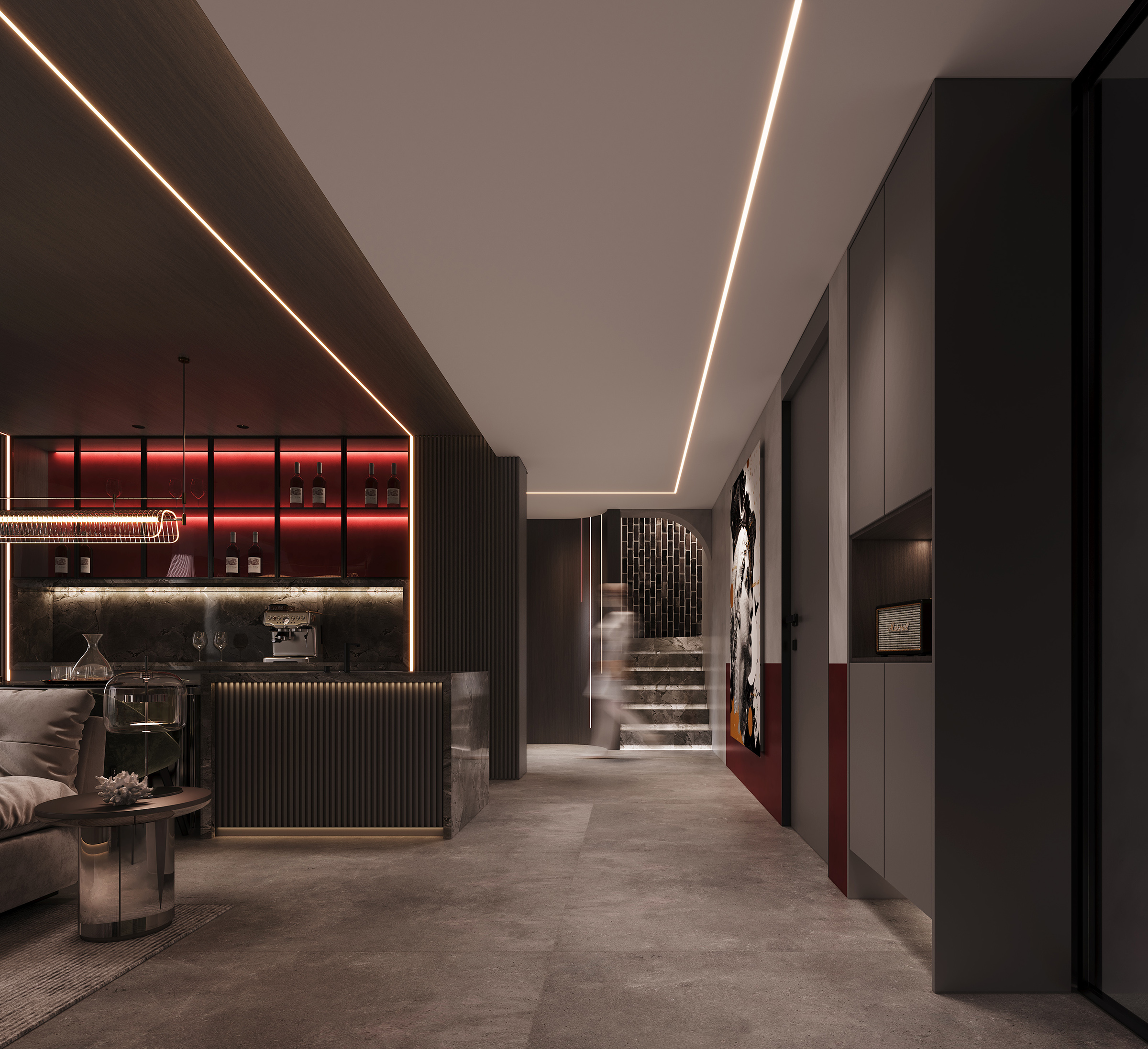 Residential - Red Night